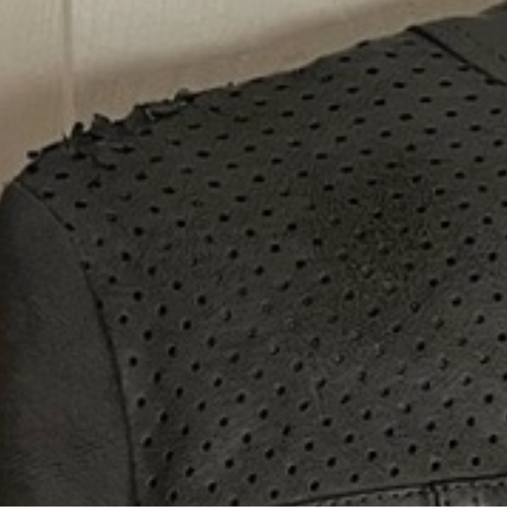 Alfani Vegan Leather Jacket - Charcoal Gray (Petite L) - Picture 4 of 4